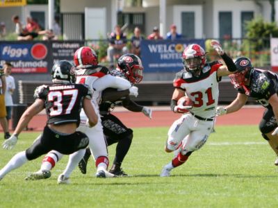 "Mercs" laufen nach der Halbzeitpause heiß – Verdientes 27:10 gegen Saarland Hurricanes