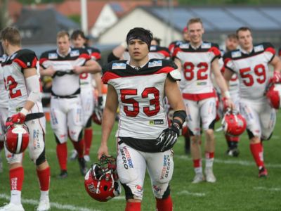 Marburg Mercenaries marschieren mit 31:7 in Stuttgart triumphierend vom Feld