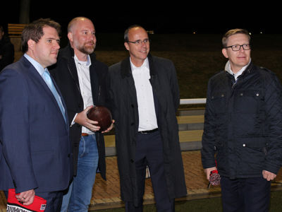 Hessens Innenminister Peter Beuth besucht die Marburg Mercenaries