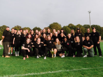 Die Marburg Mercenaries Damen sind erneut Meister – Letzter Spieltag der Damenaufbauliga Hessen geht erfolgreich zu Ende