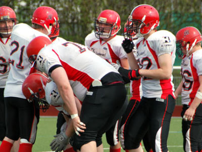 Mercenaries Jugend nach Sieg gegen Neuwied Hinrundenmeister