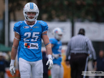 Ein römischer Gladiator kämpft in der GFL für die Mercenaries