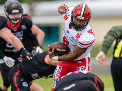 Heimsieg: Marburg Mercenaries gewinnen gegen die Fulda Saints